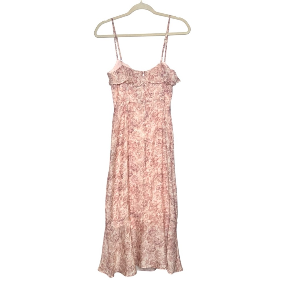 NWT LULUS Cherished Sweetheart Dusty Pink Floral Bustier Midi Dress. Size Small‎ - Picture 3 of 13